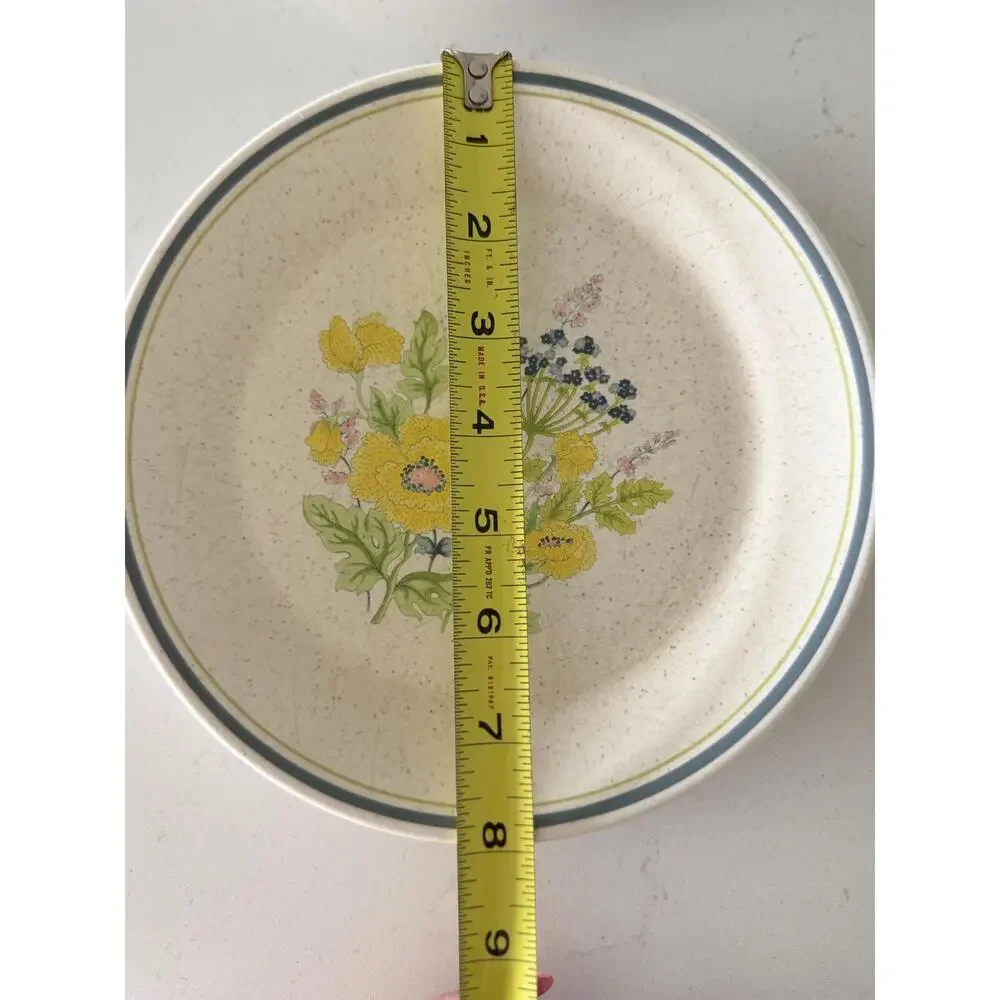 Vintage Lenox Temper-Ware Summer Spice 8” Salad Plates Floral Set of 4